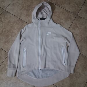 Nike Light Beige Full-Zip Hoodie
